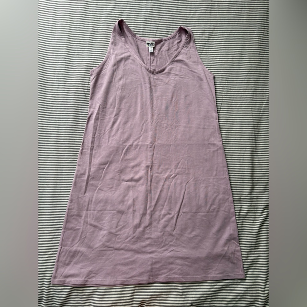 Purple Sleeveless Sleepwear Dress